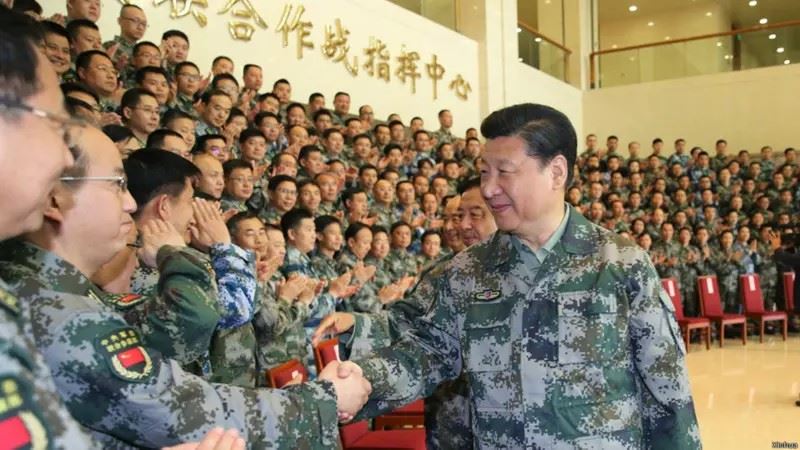 中國國家主席習近平下周將辦閱兵活動，我國安官員分析四大目標：竄寫全球歷史觀！(圖／翻攝自新華社)