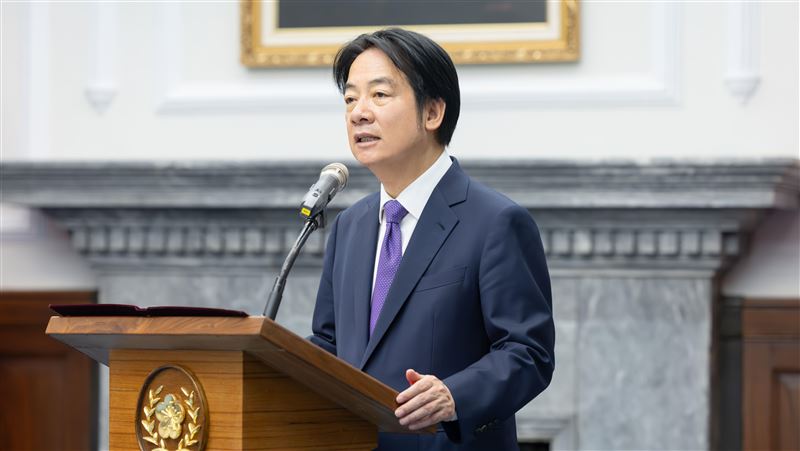 關於海纜問題，總統賴清德親上火線說明。（圖／總統府提供）