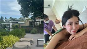 柔柔與余祥銓在泰國按摩（圖／翻攝自IG @rou860209）