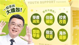 行政院長卓榮泰今（31）日在臉書分享開學禮包。(圖/翻攝卓榮泰臉書)