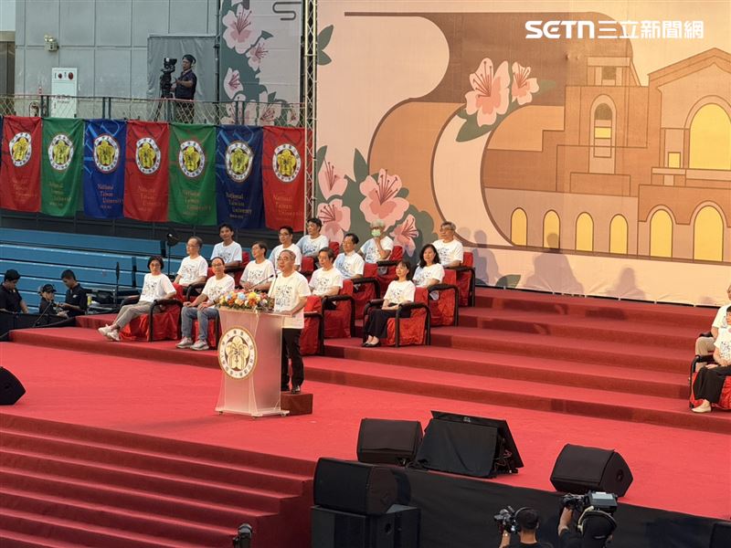 台大新生開學典禮，校長陳文章致詞。（圖／記者李育道攝影）