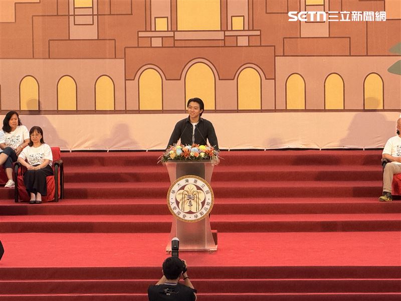 台大學生會會長陳柏承。（圖，記者李育道攝影）