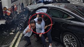 78歲邱姓老董這次是第2度無照駕駛被逮。（圖／翻攝畫面）