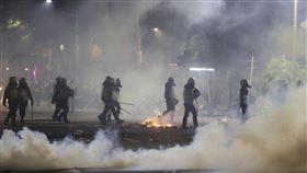 印尼爆發示威行動。（圖／美聯社／達志影像）