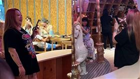 親子餐廳捕獲小甜甜母女　吳中天帶娃現身