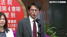 黃國昌今天接受媒體聯訪，點名嗆內政部長劉世芳。（圖／翻攝畫面）