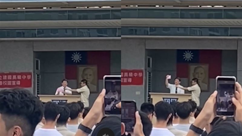 建中校長莊智鈞開學典禮表演魔術，讓學生驚呼連連，隨後掌聲不斷。（圖／翻攝自threads／ck_student_information）