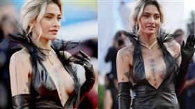 第82屆威尼斯影展盛大開幕，其中最受矚目的焦點之一，就是已故流行天王麥可傑克森的愛女芭黎絲傑克森。（圖／翻攝自美聯社）