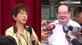 李乾龍證實獲邀中共原因，但因身體因素不出席，洪秀柱則說明天公布。（組合圖）