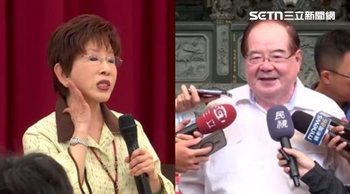 李乾龍證實獲邀中共原因，但因身體因素不出席，洪秀柱則說明天公布。（組合圖）