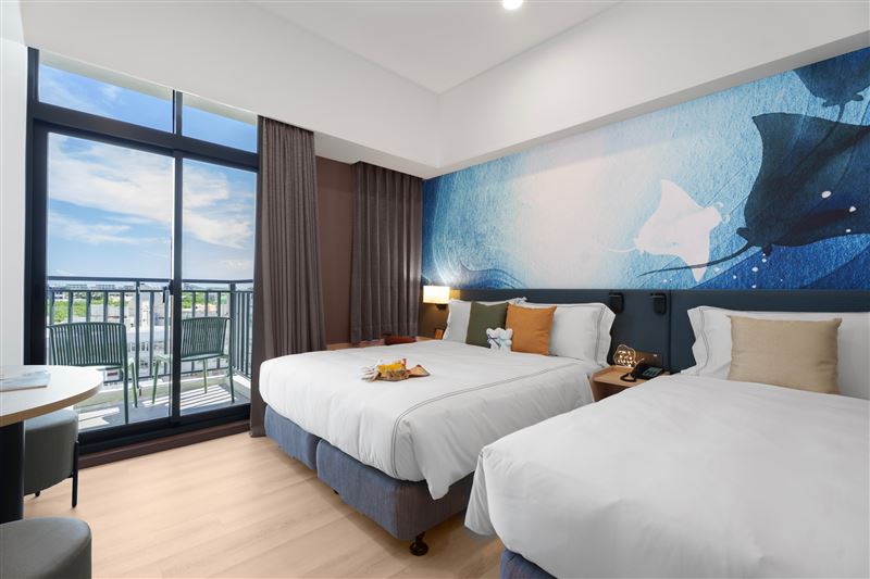 網美系旅店「福容徠旅澎湖」開幕秋冬住徠旅現省一千。（圖／福容大飯店提供）