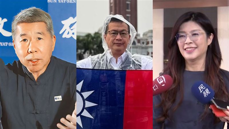 多人表態參選國民黨主席。圖左至右為張亞中、羅智強、鄭麗文。（圖／翻攝自羅智強臉書、資料照、張亞中【孫文學校】）