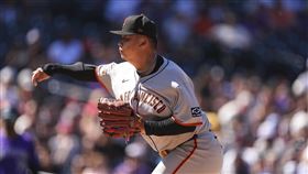 鄧愷威2日奪下生涯首度先發勝。（圖／美聯社／達志影像）