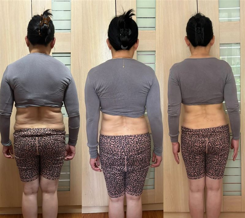 53歲媽媽照著女兒開的「碳循環飲食法菜單」，並搭配運動，2週後效果顯著。（圖／翻攝自小紅書）
