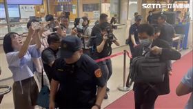 台北市前副市長彭振聲抵達北院作證。（圖／翻攝畫面）