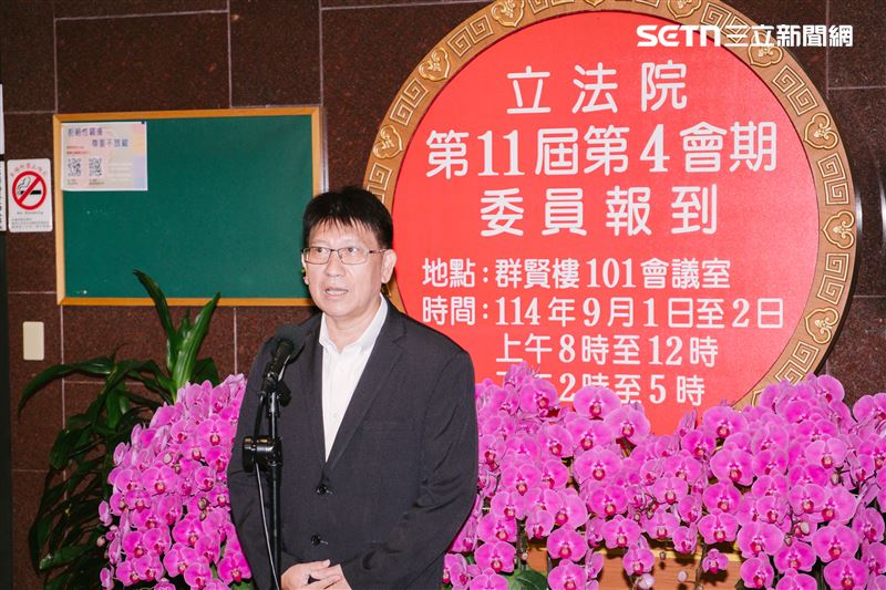 針對洪秀柱出席中共九三閱兵活動，林思銘強調，她並不代表現在的國民黨，是以個人身分參加。（圖／記者楊士誼攝影）
