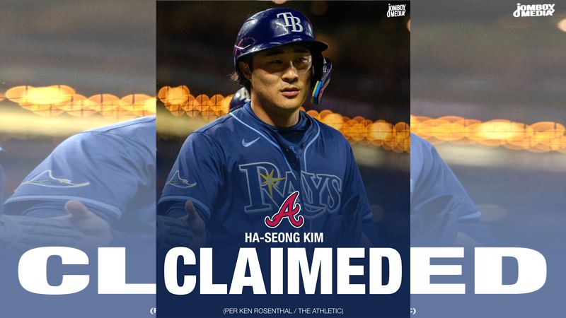 光芒認賠釋出金河成，勇士撿走他。（圖／翻攝自Talkin&rsquo;Baseball推特）
