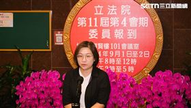 民進黨立委陳培瑜接受媒體聯訪。（圖／記者楊士誼攝影）