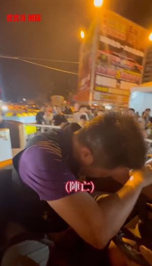 賓賓哥玩咖啡杯身體不適（圖／翻攝自江建樺臉書）