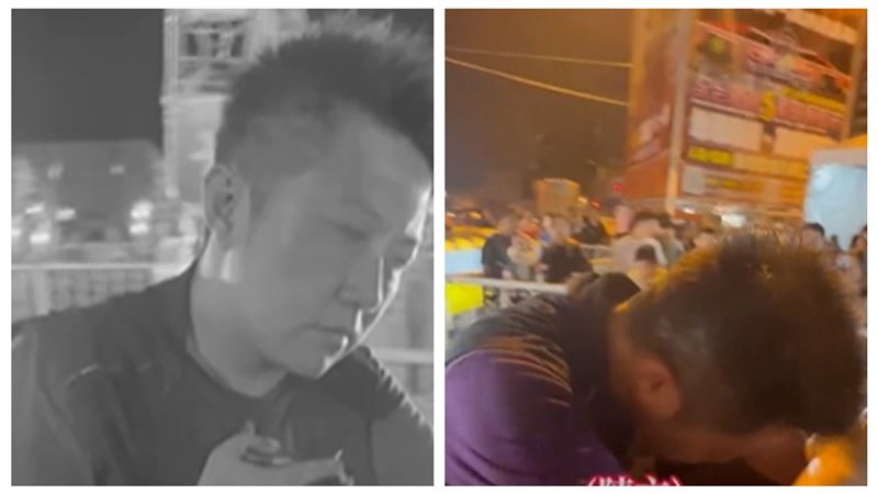 才癱軟送醫！賓賓哥夜市暈厥不適畫面流出