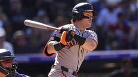 巨人新秀吉爾伯特（Drew Gilbert）2日繳出4安猛打。（圖／美聯社／達志影像）