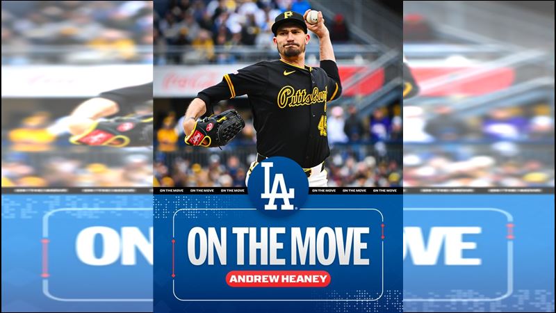 道奇2日簽下前海盜投手希利（Andrew Heaney）。（圖／翻攝自MLB X）