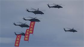 中國為9月3日即將到來的閱兵全力進行彩排。（圖／路透社／達志影像）