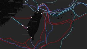 台灣周遭海底電纜斷線，部分狀況尚未修復，最近一次是9月1日。（圖／翻攝自台灣海纜動態地圖）