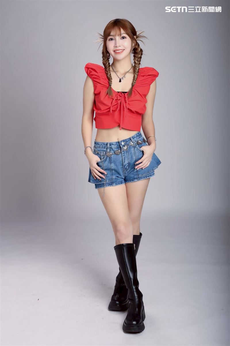 啦啦隊女神「草莓」。（圖／記者鄭孟晃攝影）