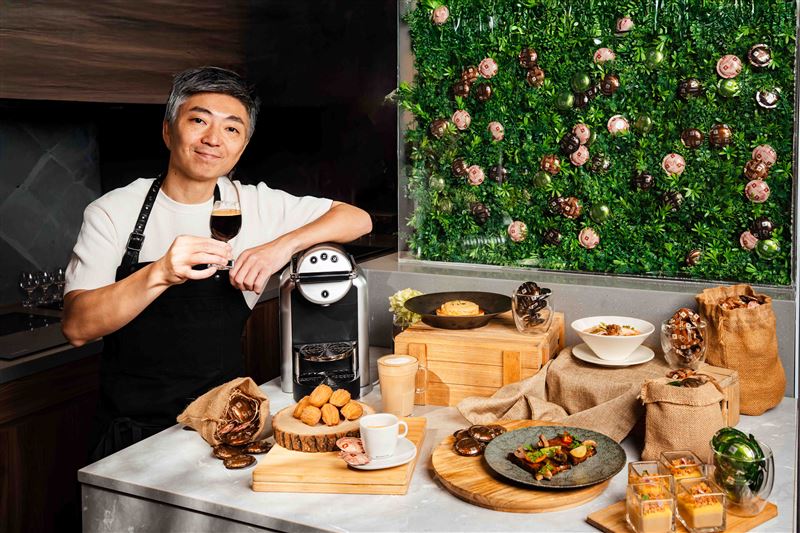Nespresso攜手連續九年獲得亞洲50大餐廳MUME主廚林泉打造晨間咖啡餐桌計劃，由台南晶英酒店壓軸登場。（圖／品牌業者提供）