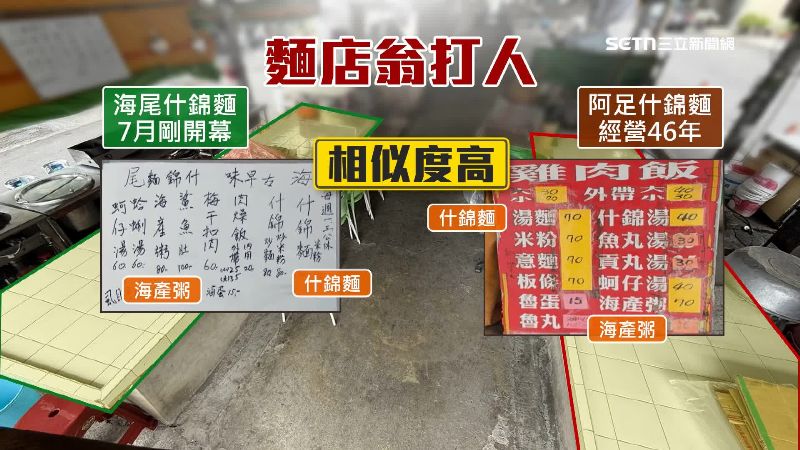 老翁疑似不滿老店生意比較好動手打人