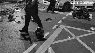 19歲男猛撞大貨車慘死…驚悚瞬間曝光！