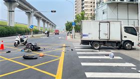 車禍現場情形。（圖／翻攝畫面）