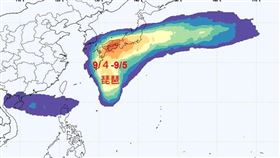 氣象專家賈新興預估，TD18今晚至明日有發展為今年第15號颱風琵琶的趨勢。（圖／翻攝自賈新興臉書）
