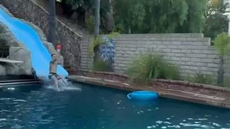 確定要退休？　林書豪溜滑水道投進三分球