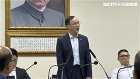 朱立倫重申，希望眾望所歸者領導大家重返執政。（圖／記者詹宜庭攝影）