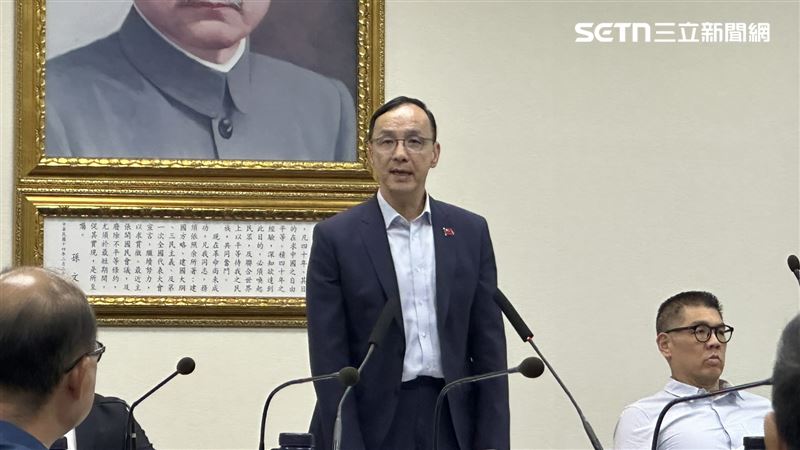 朱立倫表示，抗戰是中華民國政府領導 這史實不容竄改也不容扭曲。（圖／記者詹宜庭攝影）