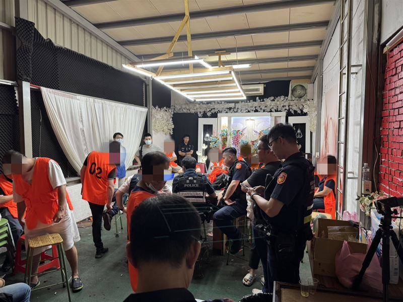 31歲陳姓負責人依刑法賭博罪移送偵辦；27名賭客依社會秩序維護法裁罰。（圖／翻攝畫面）