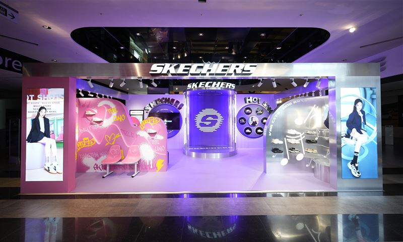 「SKECHERS x SHUHUA我的舒式主場」以音樂律動為靈感打造三大主題風格展區，融合視覺藝術、穿搭靈感與體驗互動，全面展現「舒適、機能、風格並重」的舒式潮流新主張。（圖／品牌業者提供）