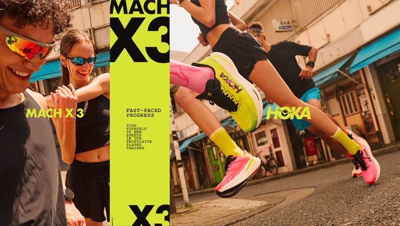 HOKA Mach X 3為跑者追求日常競速目標時的速度型訓練用鞋。（圖／品牌業者提供）