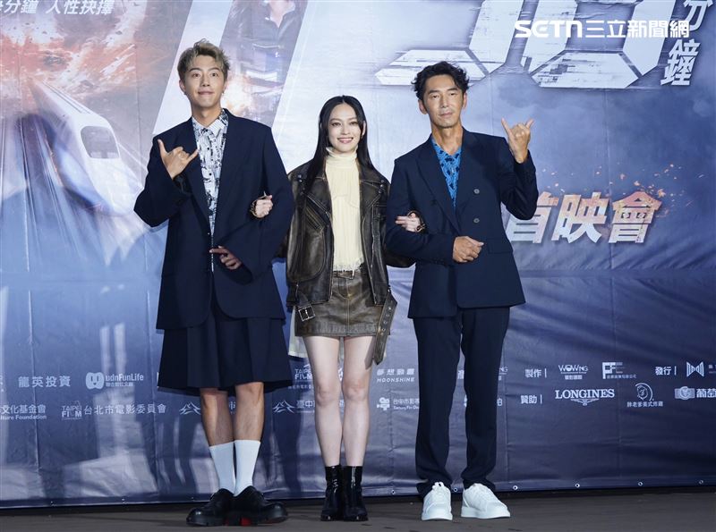 蔡凡熙（左1）在片中與林柏宏有激烈對打戲。（圖／記者趙于瑩攝影）