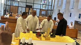 ▲儀式進行畫面。（圖／翻攝自高雄意誠堂關帝廟粉絲專頁）