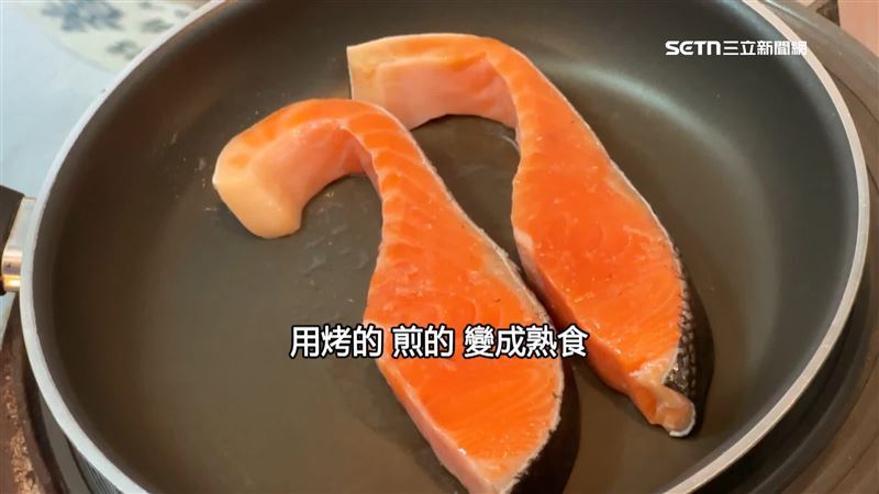 市面上生魚片幾乎都是挪威鮭魚，智利鮭魚則適合變成熟食
