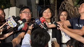 總統賴清德於開議前宴請黨籍立委，邱議瑩、蘇巧慧、蔡易餘受訪。（圖／記者劉秀敏攝影）