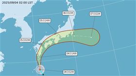 今年第18號颱風「琵琶」生成。（圖／翻攝自中央氣象署）