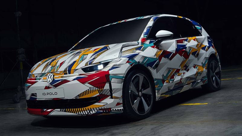福斯ID. Polo偽裝車。（翻攝Volkswagen網站）