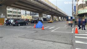 新／台中聯結車撞機車　70歲婦捲入車輪亡(圖/翻攝畫面)