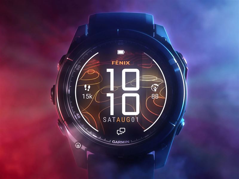 Garmin推MicroLED智慧錶fēnix 8 Pro搭載inReach通訊科技。(圖/品牌業者提供)