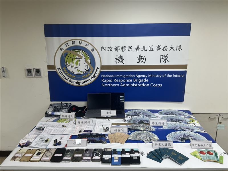 檢警拘提10名集團成員，救出6名受害女子。(圖／翻攝畫面)