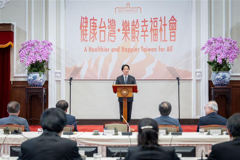 賴清德總統今（4）日主持「健康台灣推動委員會第5次委員會議」。（圖／總統府提供）